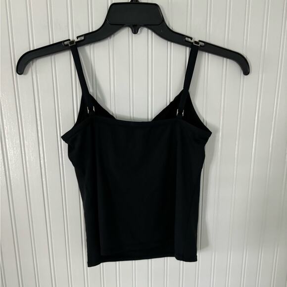 La Blanca Twist Ruched Front Flattering Tankini Swim Top Black Size 6 - Picture 3 of 7